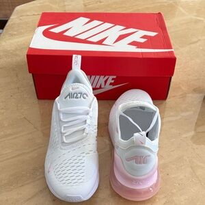 BRAND NEW Nike Air 270 White and Pink Sneakers (Women’s 7.5/Kids 6)